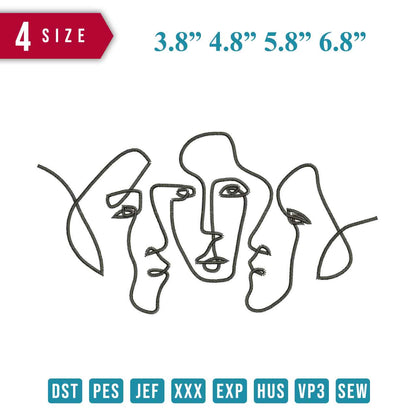 Line Art 2 face Old
