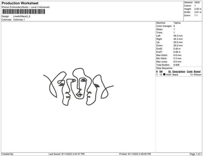 Line Art 2 face Old