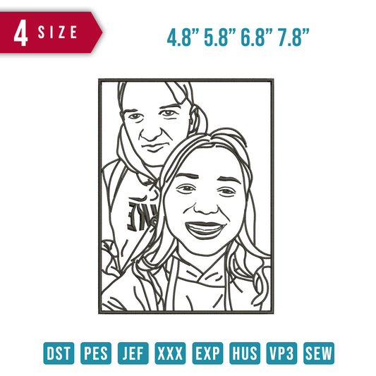 Line Art Couple rect