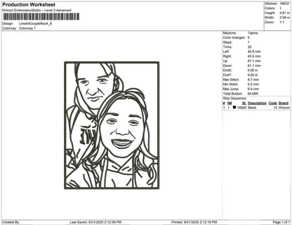 Line Art Couple rect