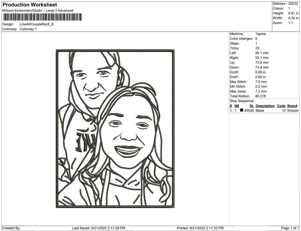 Line Art Couple rect