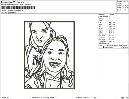 Line Art Couple rect