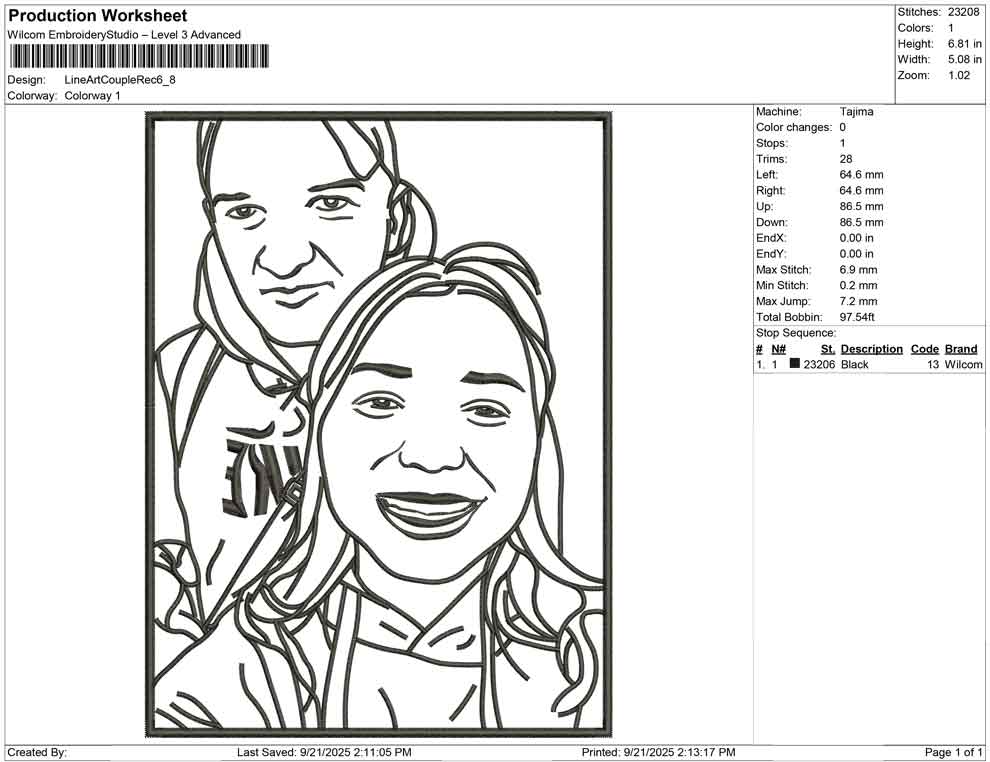 Line Art Couple rect