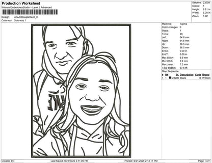 Line Art Couple rect
