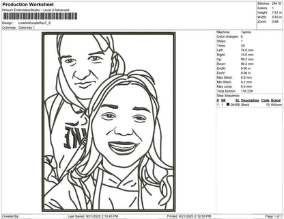 Line Art Couple rect