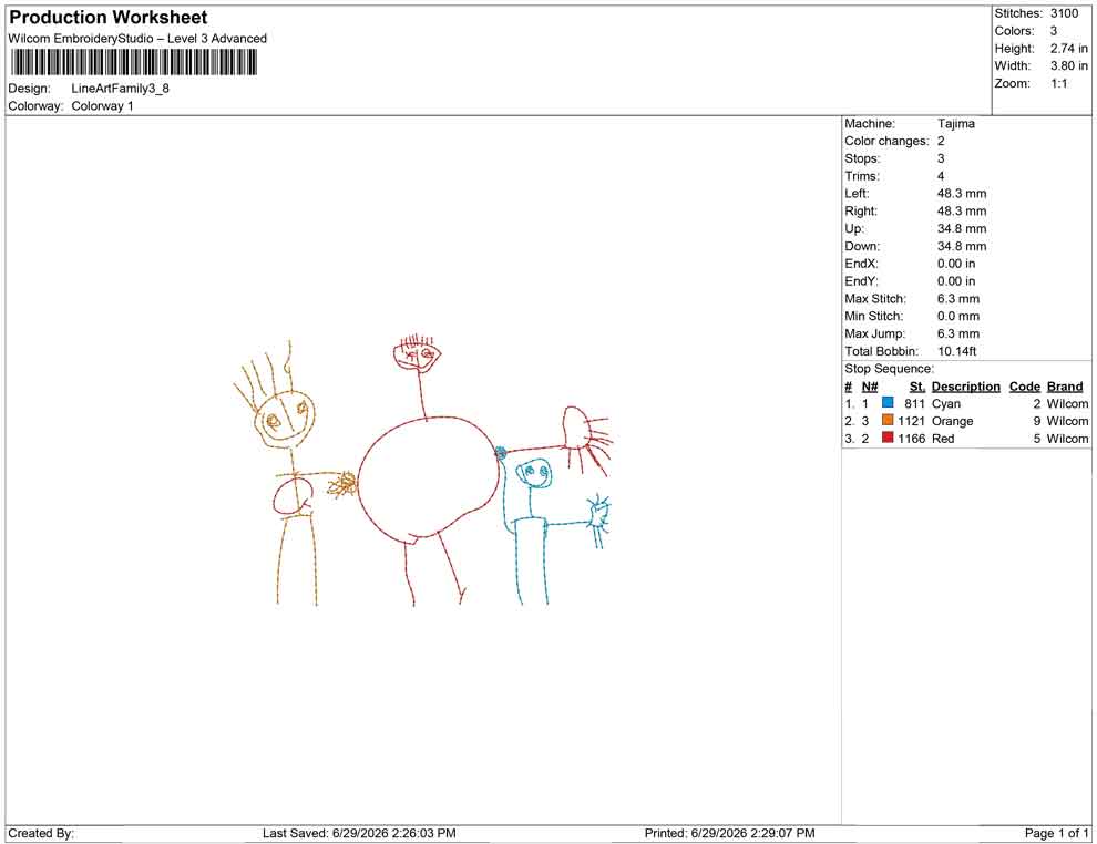Line Art Family