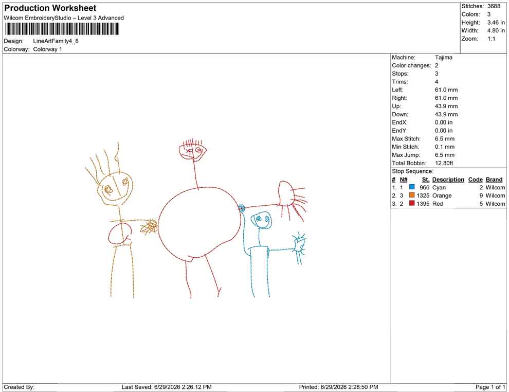 Line Art Family