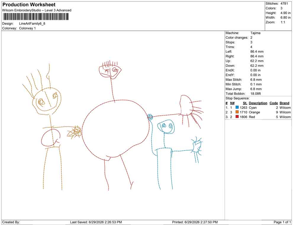 Line Art Family