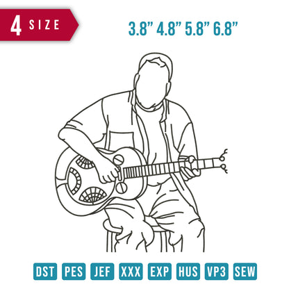 Line Guitar Player