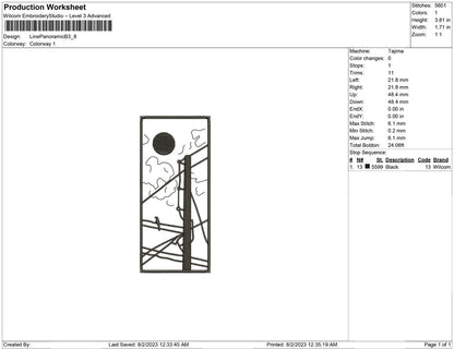 Line Art Panoramic B