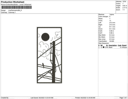 Line Art Panoramic B