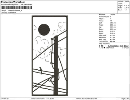 Line Art Panoramic B