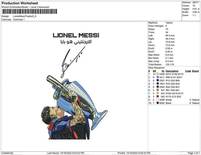 Lionel messi Trophy