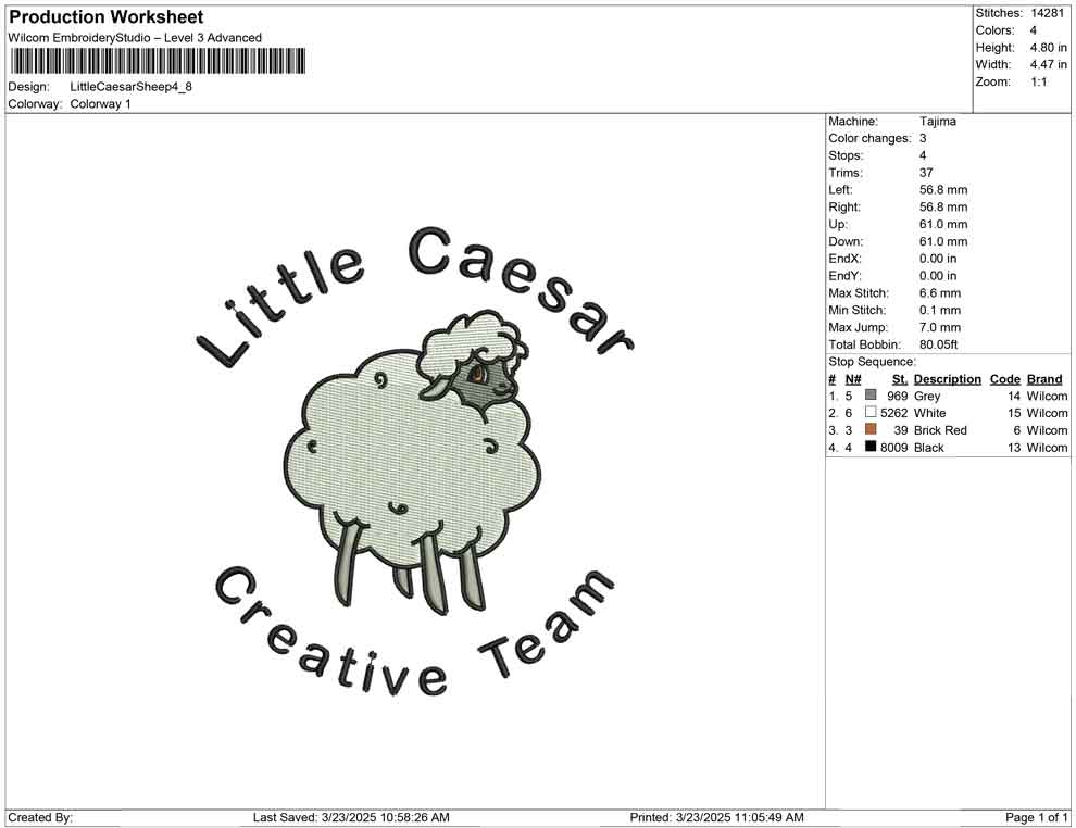 Little Caesar Sheep