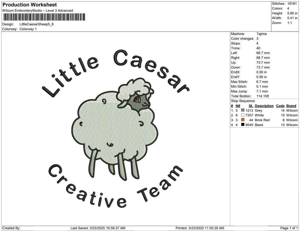 Little Caesar Sheep