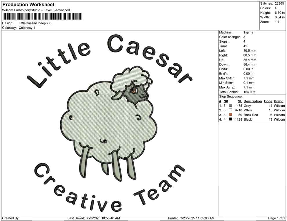 Little Caesar Sheep