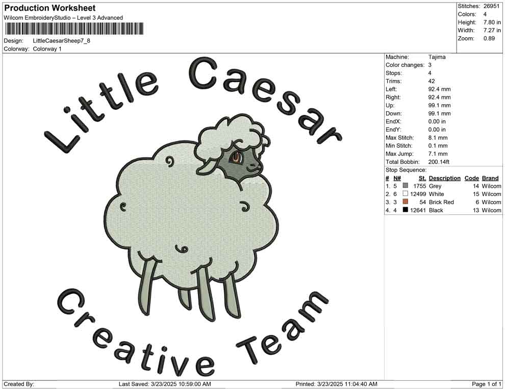 Little Caesar Sheep