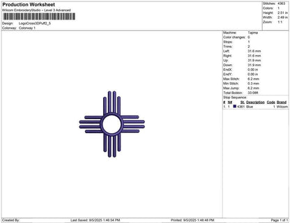 Logo Cross 3D Puff