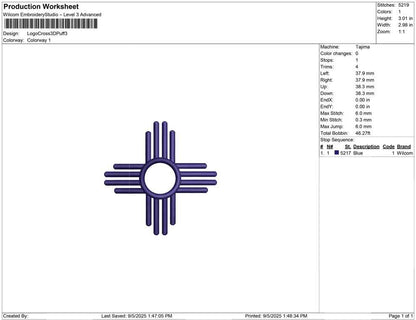 Logo Cross 3D Puff