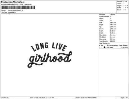 Long Live Girl Hood
