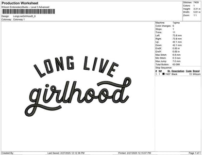 Long Live Girl Hood