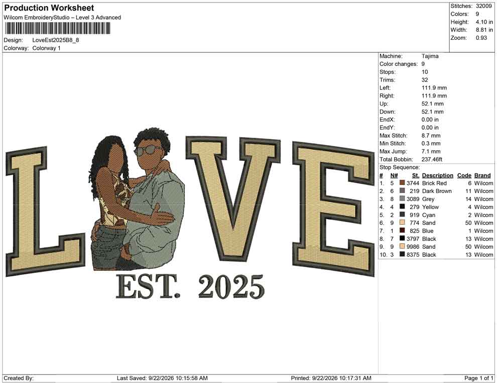Love Est 2025 B