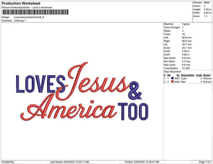Loves Jesus America Too