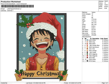 Luffy Happy Christmas