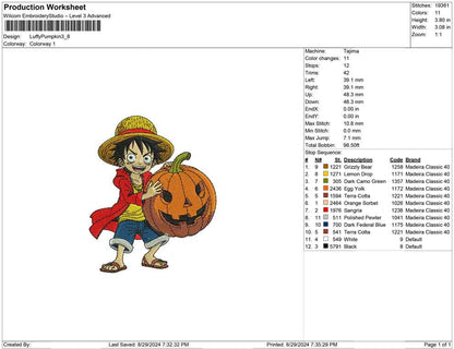 Luffy Pumpkin