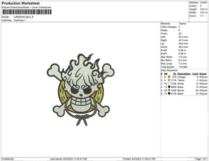 Luffy Skull logo