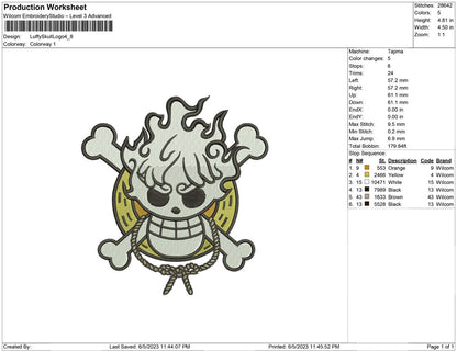 Luffy Skull logo