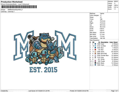 MM Blastoise Squirtle
