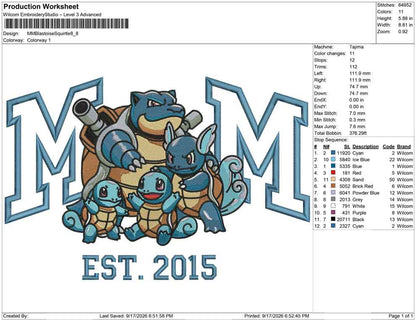 MM Blastoise Squirtle