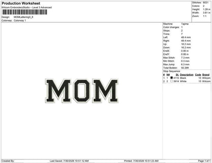 MOM Lattering