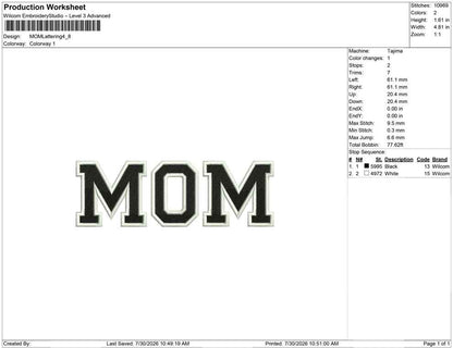 MOM Lattering