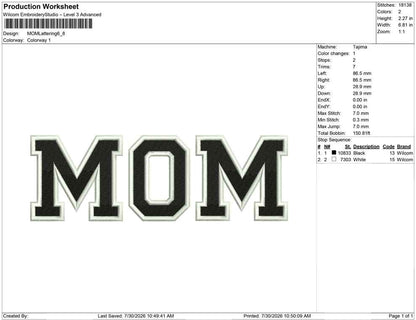 MOM Lattering