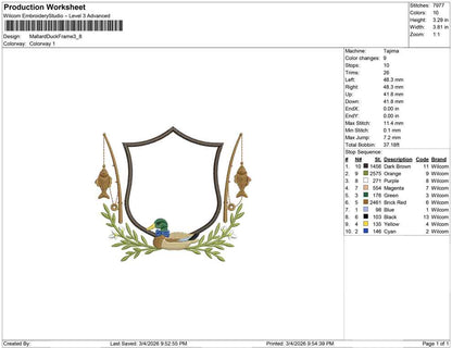 Mallard Duck Frame