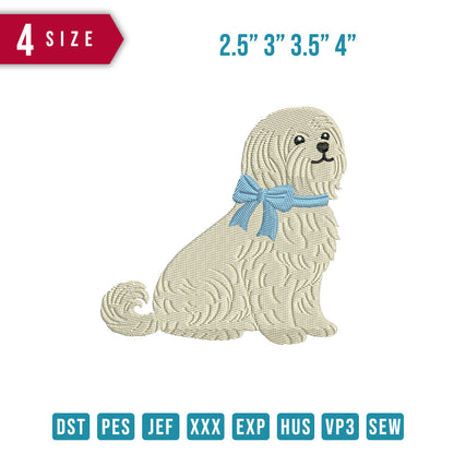 Maltese Ribbon Blue