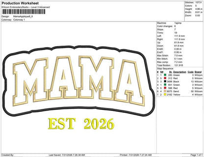 Mama Applique