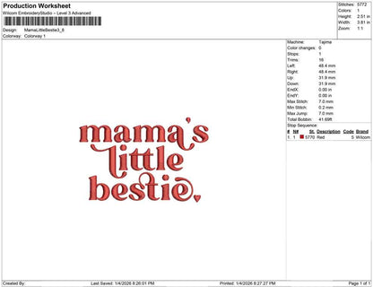 Mama Little Bestie