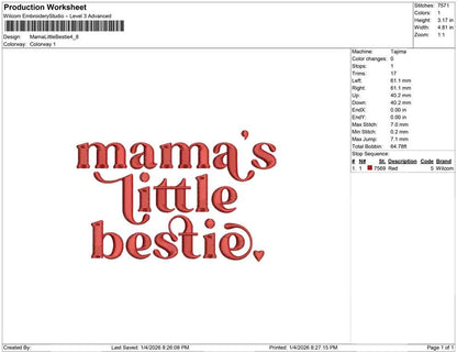 Mama Little Bestie