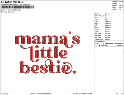 Mama Little Bestie