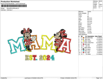 Mama Minnie Mouse