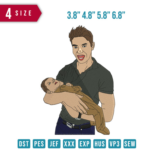 Man Carry baby