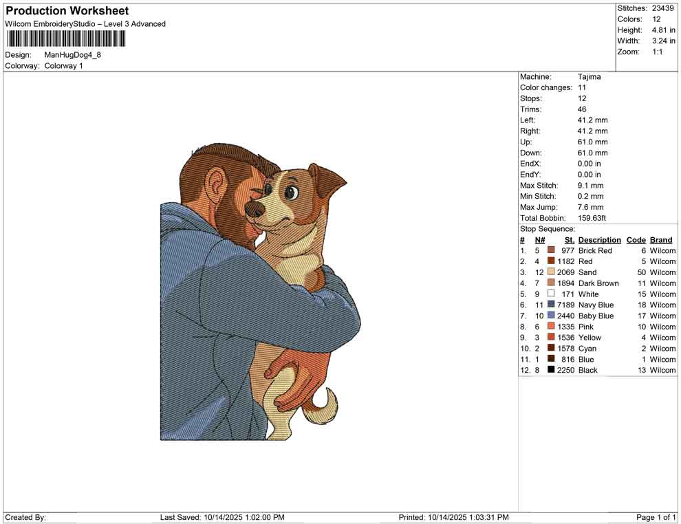 Man Hug Dog