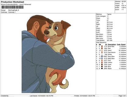 Man Hug Dog