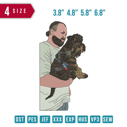 Mann Huge Dog
