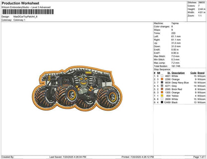 Max D Car Toy Patch