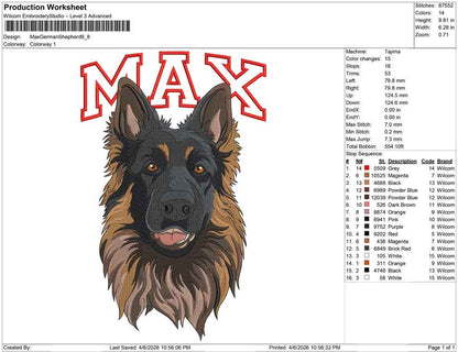 Max German Shepherd