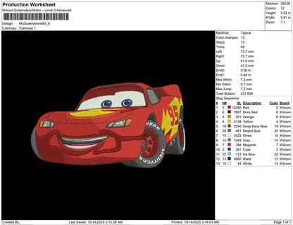 Mcqueen car Alone B